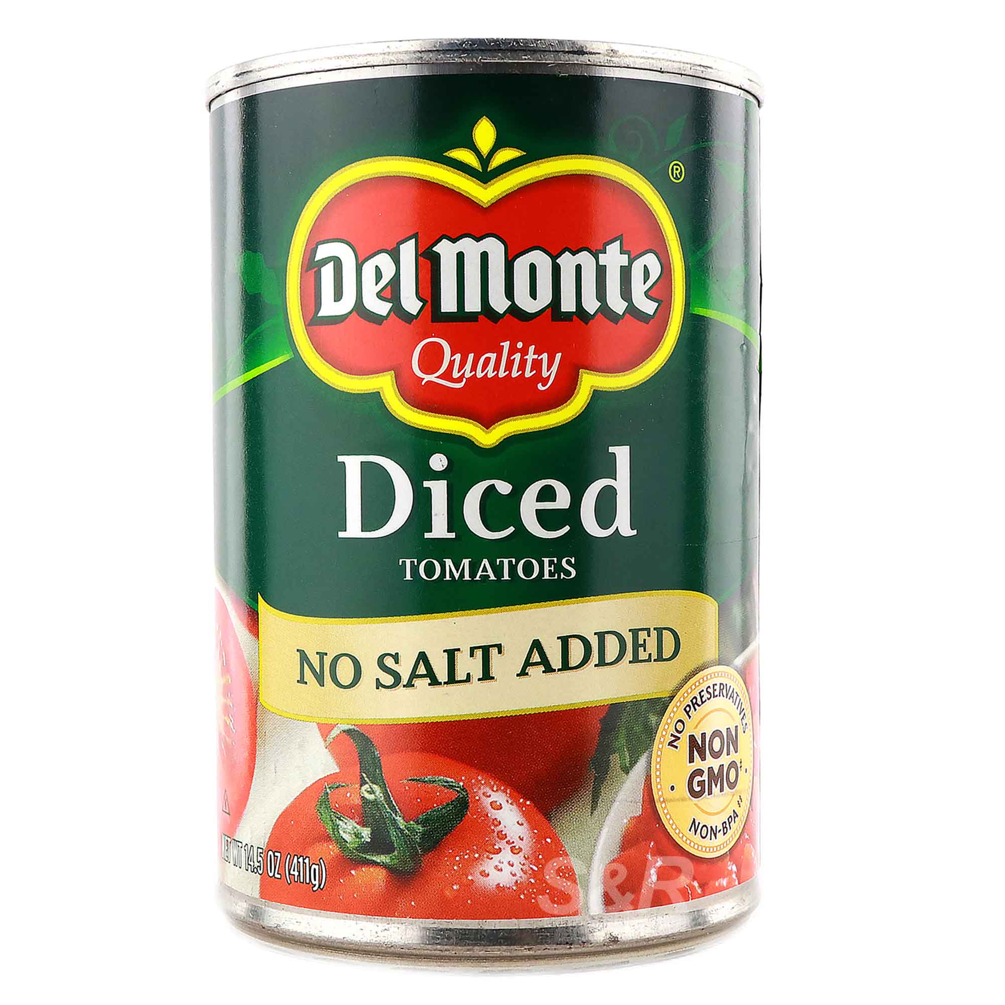 Del Monte Diced Tomatoes No Salt Added 411g Del Monte Diced Tomatoes No Salt Added 411g